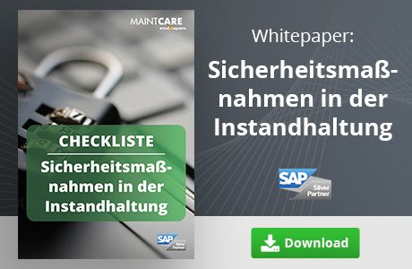 Unsere Checkliste zum Thema Sicherheitsmaßnahmen in der Instandhaltung