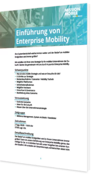 Unser Whitepaper zur Einführung von Enterprise Mobility