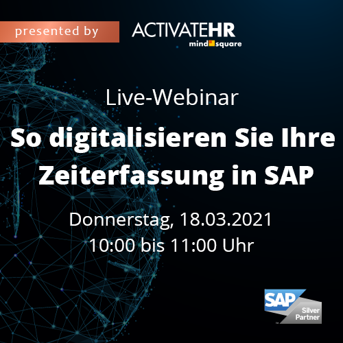 Live-Webinar: So digitalisieren Sie Ihre Zeiterfassung in SAP