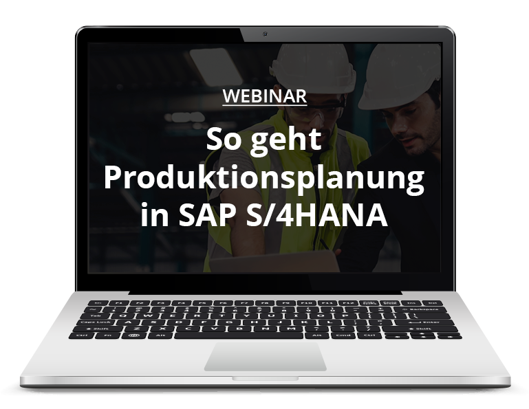 Sidebarbild Autowebinar So geht Produktion in SAP S/4HANA