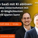 Live-Webinar zu teure SaaS mit KI ablösen