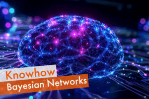 virtuelles Gehirn als Symbol für Bayesian Networks in KI